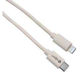 DPM biodegratovatelný kabel USB-C/Lightning 1m šedý