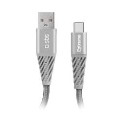 SBS Extreme kabel USB-C/USB 1,5 m šedý