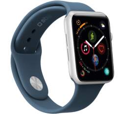 Case & Me silikonový řemínek velikost M pro Apple Watch 42/44/45 mm modrý