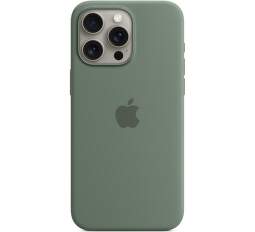 Apple silikonové pouzdro pro Apple iPhone 15 Pro Max MagSafe cypřišově zelené