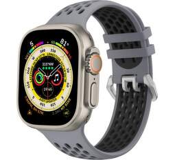 Cubenest športový remienok pre Apple Watch 42444549 mm sivo-čierny (1)