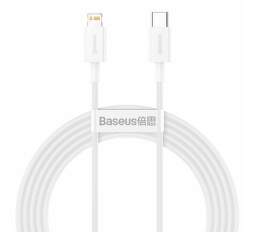 Baseus Superior kábel USB-CLightning 20 W 2 m biely (1)
