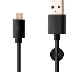 Fixed USB/USB-C kabel 2 m, černá