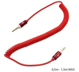 Mobilnet AUX kabel 3.5mm jack (červený)