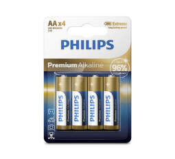 Philips Premium Alkaline AA (LR6), 4ks