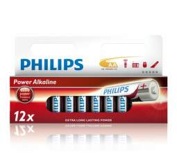Philips Power Alkaline AA (LR6), 12ks