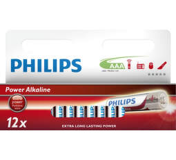 Philips Power Alkaline AAA (LR03), 12ks