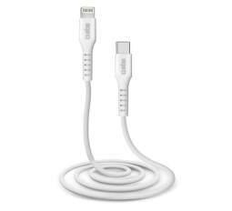 SBS USB-C - Lightning kabel 1m, bílá
