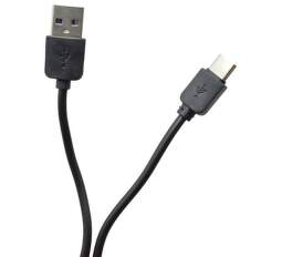 Mobilnet USB-C kabel 2 A 1 m, černá