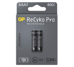 GP ReCyko Pro HR03 (AAA) 800 mAh, 2 ks