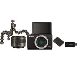Canon EOS M200 černá + EF-M15-45 + Live Streaming Kit