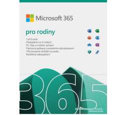 Microsoft 365 pro rodiny CZ (1 rok, 6 uživatelů, 6× 1TB cloud)