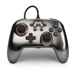 PowerA Enhanced Wired Controller pro Nintendo Switch - Mario Silver