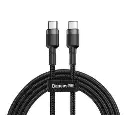 Baseus Cafule Series kabel 2x USB-C PD 2.0 60W 1 m černošedý