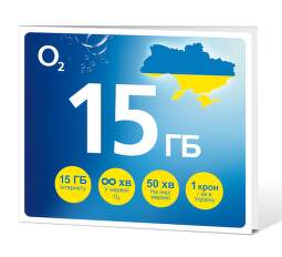 O2 GO UKRAJINA SIM karta 15 GB