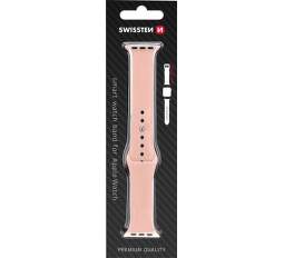 Swissten silikónový remienok pre Apple Watch 3840 mm ružový (1)