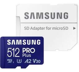 Samsung PRO Plus MicroSDXC paměťová karta 512 GB + SD adaptér