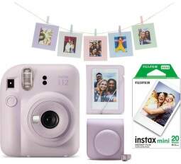 Fujifilm Instax Mini 12 fialový + Kit + film 2x 10ks (1)