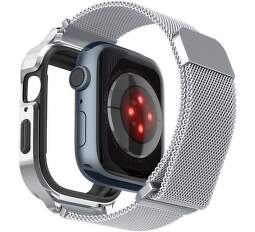 Spigen Metal Fit Pro řemínek pro Apple Watch 4/5/6/7/8/8/SE (44/45 mm) stříbrný