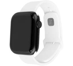 Fixed Silicone Sporty Strap řemínek pro Apple Watch Ultra 49 mm bílý