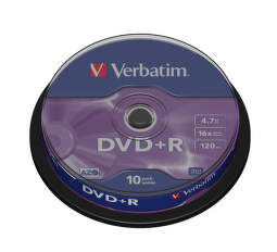 VERBATIM 10DVD+R4,7GB 16x cake