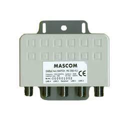 Mascom LNB-MCDSS411 - DiSEqC přepínač pro 4 LNB, venkovní provedení