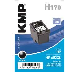 KMP HP 652BK XL, H170 recyk. náplň