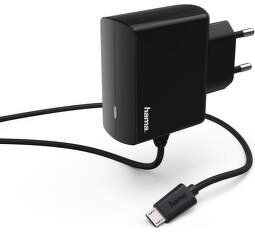 Hama Micro USB síťová nabíječka 2,4A, černá