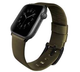 Uniq Mondain řemínek pro Apple Watch 44 mm, zelená