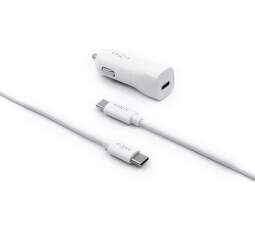 Fixed síťová nabíječka USB-C 18W bílá, + Lightning kabel 1 m MFI