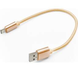 Mobilnet datový kabel USB-C/USB 0,2 m zlatý