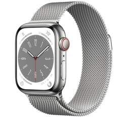 CZCS_WatchS8_Cellular_Q422_41mm_Silver_Stainless_Steel_Silver_Milanese_Loop_PDP_Image_Position-1