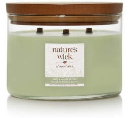 Nature's Wick Sage & White Pepper vonná svíčka (433 g)