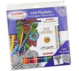 Alpino Premium Color Experience 24ks (AL000250) set tužek a omalovánek Mandalas