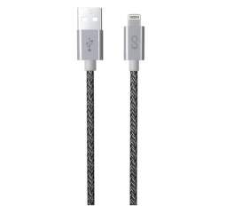 Epico Fabric Braided Cable USB-A/Lightning 12 W 1,8 m sivý