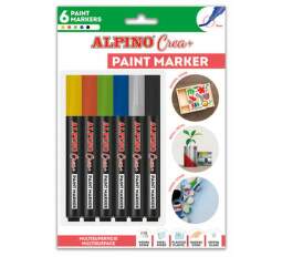 Alpino Crea+ Marker 6ks (AR000250) barevné fixy