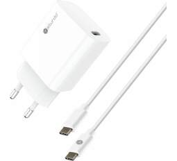 Sturdo USB-C PD 20 W biela 1 m USB-C kábel sieťová nabíjačka