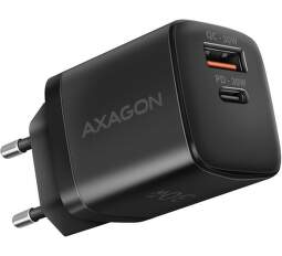 Axagon ACU-PQ30 síťová nabíječka USB-A/USB-C 30 W černá