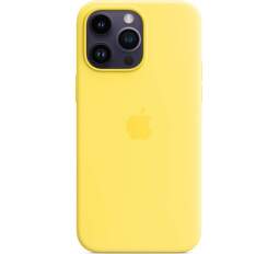 Apple silikónové puzdro s MagSafe pre Apple iPhone 14 Pro Max Canary Yellow kanárikovo žlté (1)