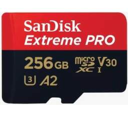 SanDisk Extreme PRO Micro SDXC 256 GB UHS-I U3 paměťová karta + adaptér