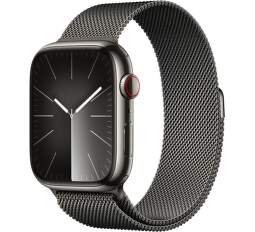 Apple Watch Series 9 GPS + Cellular 45 mm grafitová nerezová ocel milánský tah