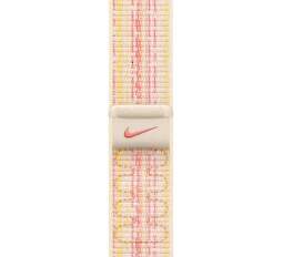 Apple Watch 41 mm Nike sportovní provlékací řemínek bílo-růžový