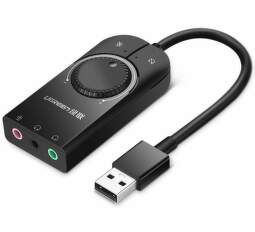 Ugreen USB/3,5 mm jack 1m (50599) černá