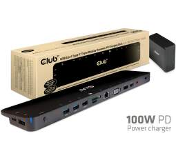 Club 3D CSV-1564W100 USB-C Triple Display Dynamic 100 W dokovací stanice
