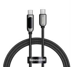 Baseus Display kábel USB-C USB-C 100 W 1 m čierny (1)