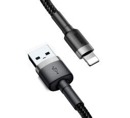 Baseus Cafule datový kabel USB/Lightning 2A 3 m černo-šedý