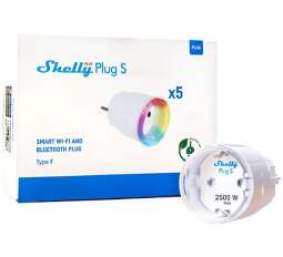 Shelly Plus Plug S White Pack 5ks