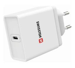 Swissten Power Delivery USB-C 18 W síťový adaptér bílý
