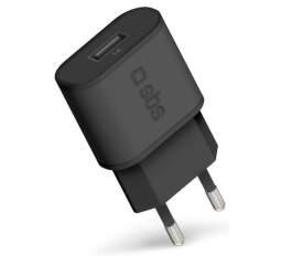 SBS USB cestovní nabíječka 1 A, černá