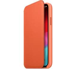 Apple kožené pouzdro Folio pro iPhone Xs Max, oranžové